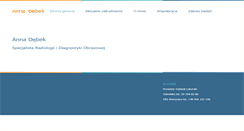 Desktop Screenshot of annadebek.pl